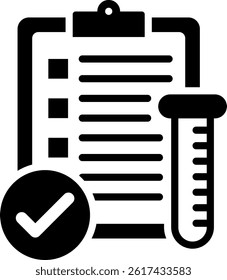Lab Results Icon Mixed Vector Illustration