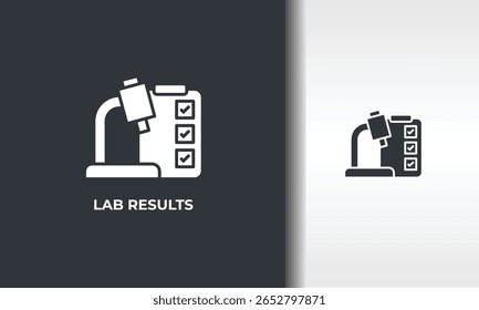 Ilustração De Símbolo Isolado De Vetor, Ícone Ou Sinal De Logotipo Dos Resultados Do Laboratório