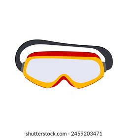 lab safety goggles cartoon. eye wear, glasses construction, work goggle lab safety goggles sign. isolated symbol vector illustration