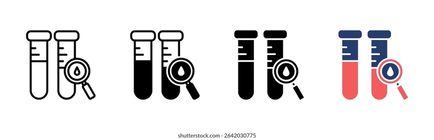 Lab Sample icon sheet multiple style collection