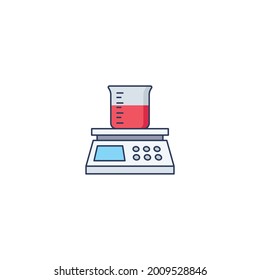 lab scale Icon Isolated On White Background