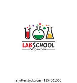 lab school, a logo for education