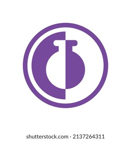 Vorlage für das Labor-Wissenschaftslogo, Laborsymbol-Design, einfaches Bildlogo