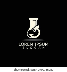 Logo de Lab Science and Research Modelo de concepto farmacéutico