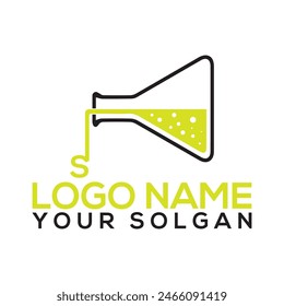 lab science technology logo designs lab logo Logo Medical Laboratory Observer vector