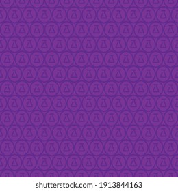 Lab science  technology seamless pattern, laboratory concept background - Vector