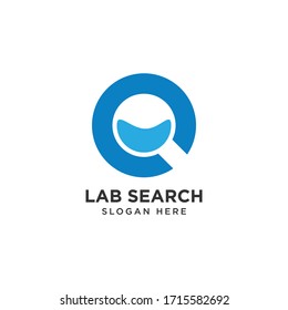 Lab Search Logo Design Template