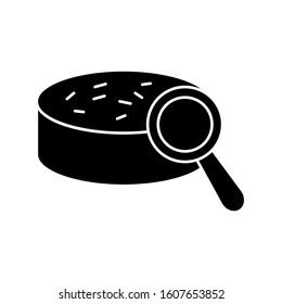 Lab search soil icon. Simple fertile land icons for ui and ux, website or mobile application