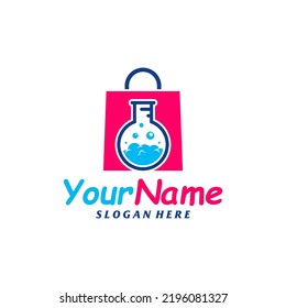 Lab Shop Logo Design Template. Science Shop logo concept vector. Creative Icon Symbol