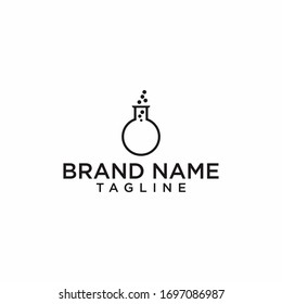 lab simple logo design vector
