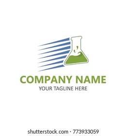 Lab speed glass icons vector logo illustration symbol element isolated