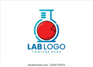 Lab and sports logo combining precision and energy for diverse branding needs