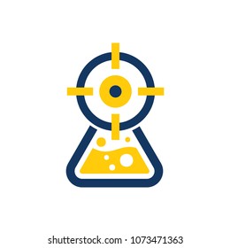 Lab Target Logo Icon Design