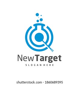 Lab Target logo vector template, Creative Target logo design concepts, Icon symbol, illustration