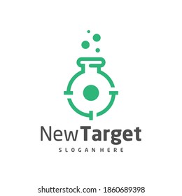Lab Target logo vector template, Creative Target logo design concepts, Icon symbol, illustration