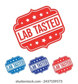Lab Geschmack Gummi Stempel Design Art Illustration 