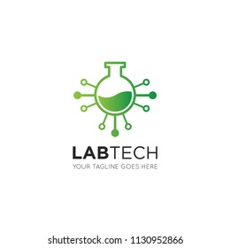lab tech logo, icon, symbol design template