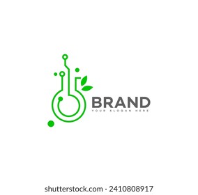 lab tech logo Vector Template