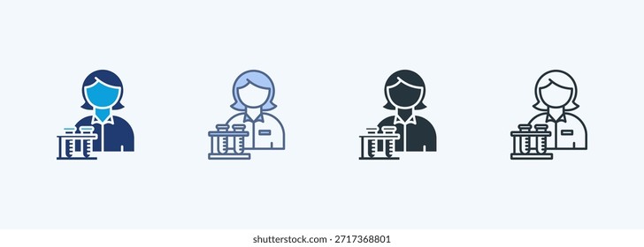 Lab Technician Multiple Style Icon Collection