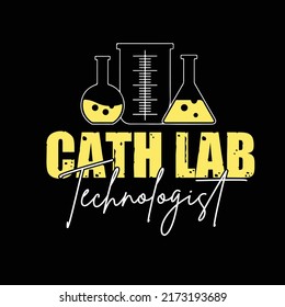 LAB TECHNICIAN TYPOGRAPHY T SHIRT DESIGN