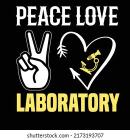 LAB TECHNICIAN TYPOGRAPHY T SHIRT DESIGN