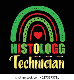 LAB TECHNICIAN TYPOGRAPHY T SHIRT DESIGN