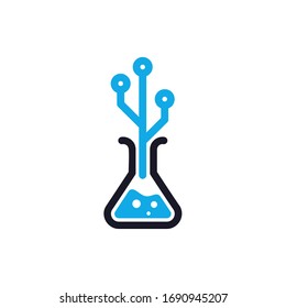 Lab Technology Logo Template Design Element. Vector illustration