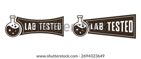 Lab Tested Badge Label Logo Design