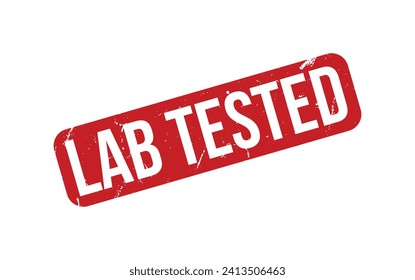Lab Tested rubber grunge stamp seal vector