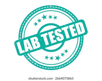 Lab Tested Rubber Stamp Seal with a Star Border