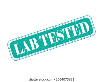 Sello de sello de goma probado en laboratorio en una barra