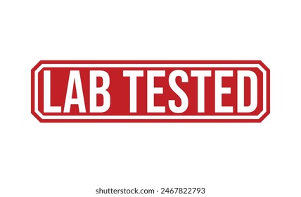 Lab Tested rubber stamp vector illustration on white background