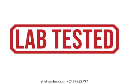 Lab Tested rubber stamp vector illustration on white background