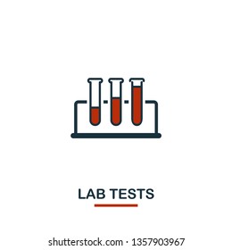 Lab Tests icon. Creative design from healthcare icons collection. Two color Lab Tests icon for web design, apps, software, print usage.