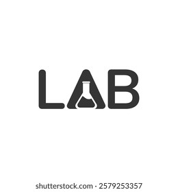 lab text vector logo design