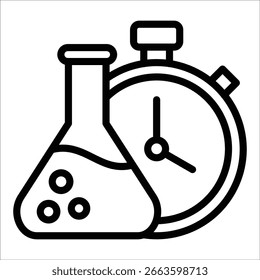 Elemento De Ícone Do Timer De Laboratório Para Design
