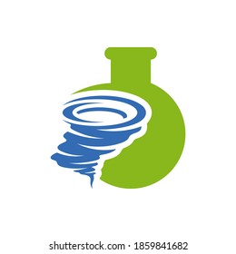 Lab Tornado logo vector template, Creative Twister logo design concepts, icon symbol, Illustration