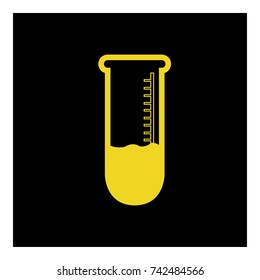 lab tube icon vector