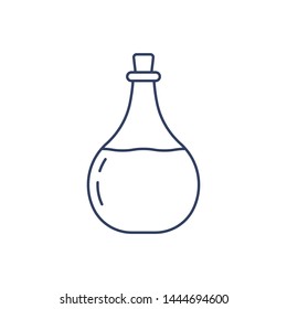 Lab tube outline vector icon