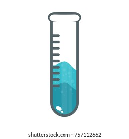 Lab tube vector icon