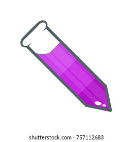 Lab tube vector icon
