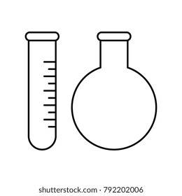 Lab tube vector icon