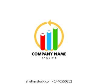 Lab tube vector icon logo design