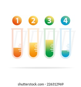 Lab tube.Colorful vector design for workflow layout, diagram, number options, web design, infographics