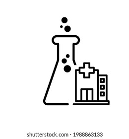 Lab tubes Vector icon illustration design