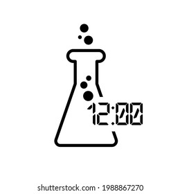 Tubos de laboratorio Diseño de ilustraciones de iconos de vectores