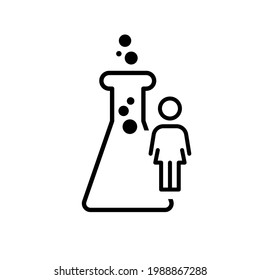 Lab-Röhren-Vektorgrafik-Design