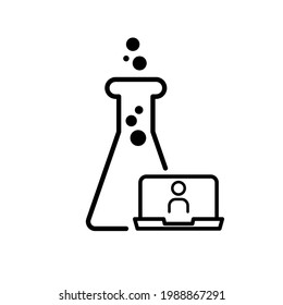 Lab tubes Vector icon illustration design