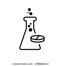 Lab-Röhren-Vektorgrafik-Design