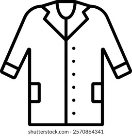 Lab Uniform vector icon. Can be used for printing, mobile and web applications.